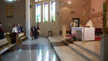 Msza święta w kościele Najświętszej Marii Panny Królowej Pokoju