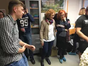 Dr Elżbieta Woźnicka prodziekan kierunku pedagogika oraz dr Kamila Lasocińska koordynator projektu