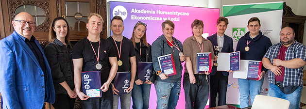 Uroczyste zakończenie II sezonu Akademickiej Ligi Tenisa Stołowego Łódź pod patronatem Rektora AHE