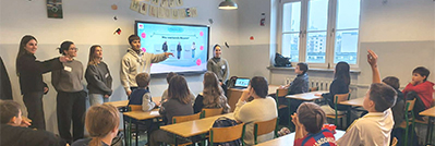 Warsztaty międzykulturowe dla uczniów SP1 z udziałem studentów Erasmus+