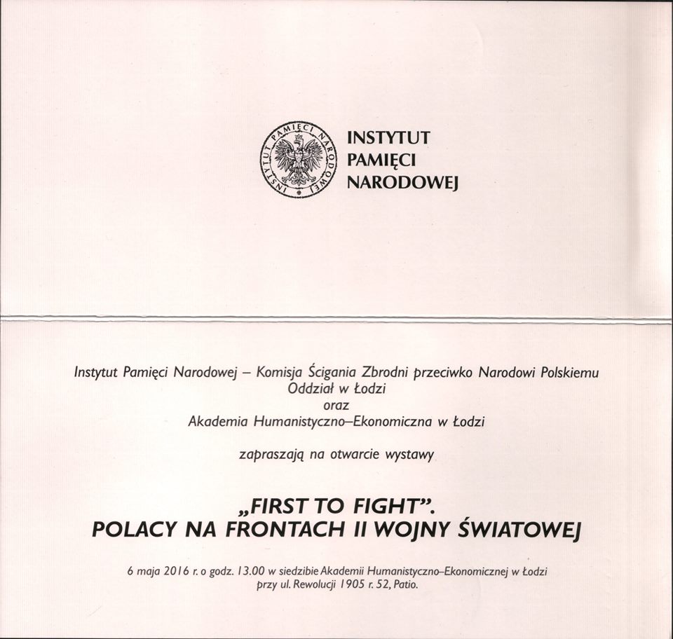 wystawa IPN w AHE w Łodzi 