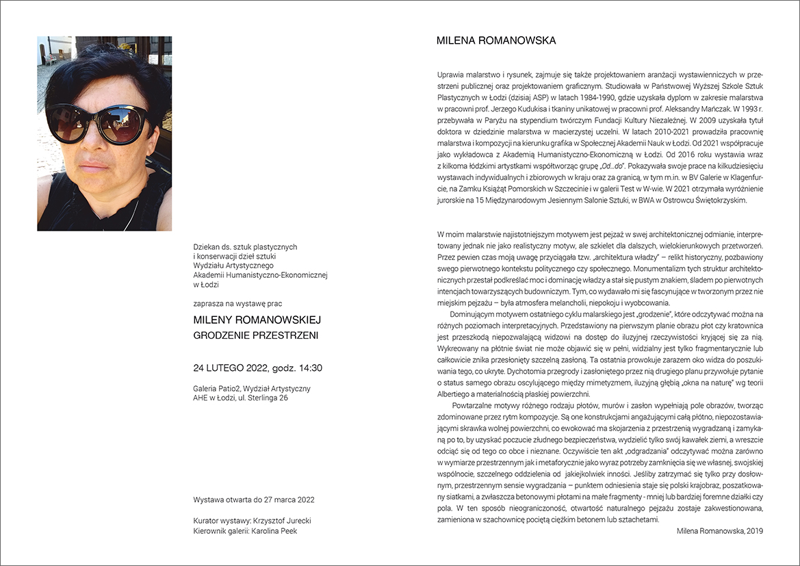 Milena Romanowska - Grodzenie przestrzeni