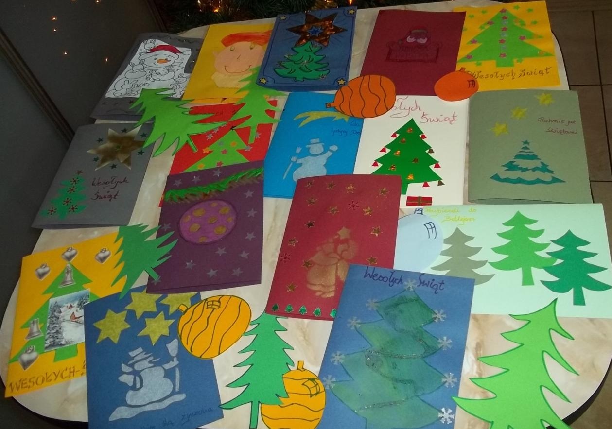 Kartki świąteczne od dzieci