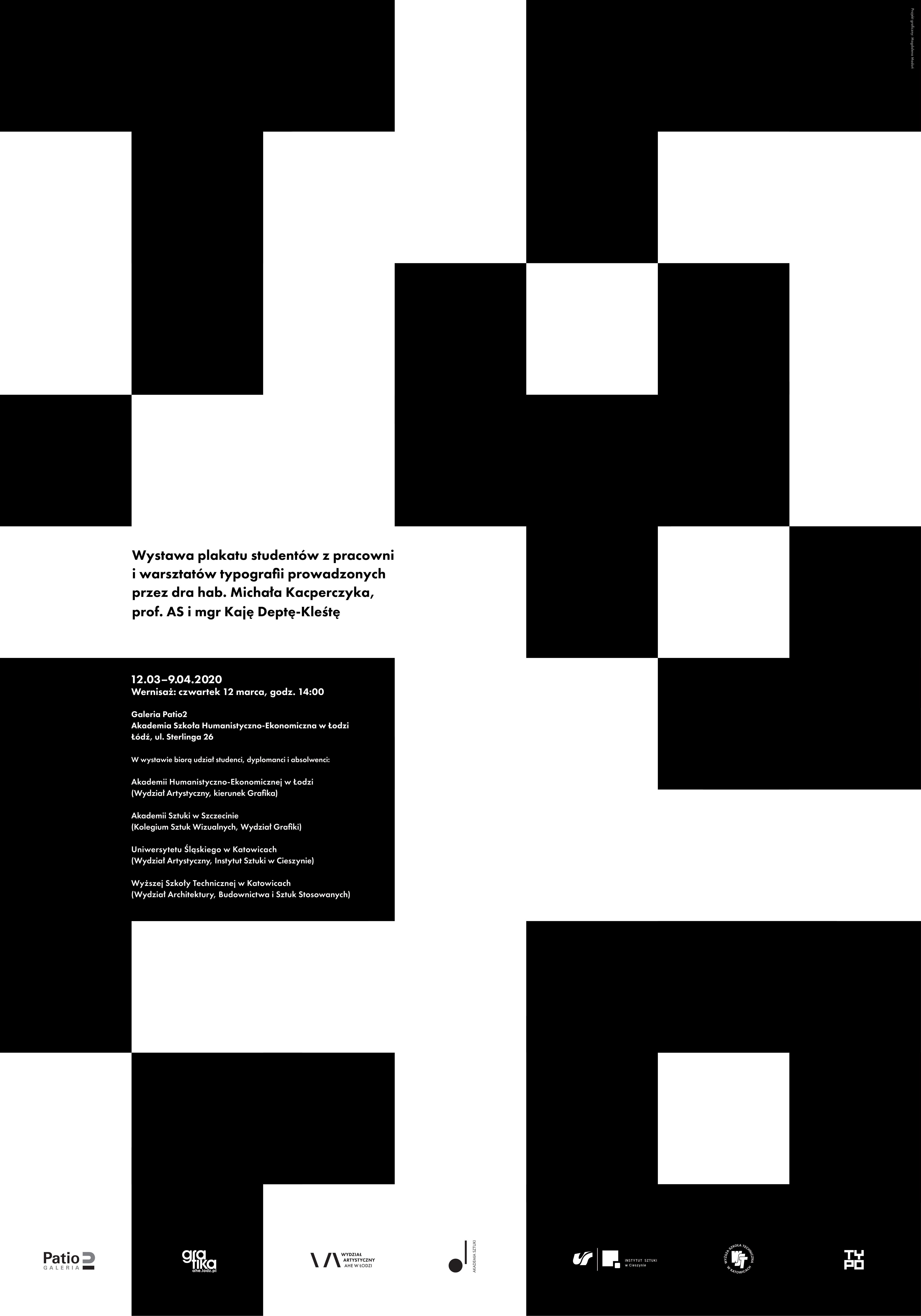 Wystawa plakatu student&oacute;w dra hab. Michała Kacperczyka