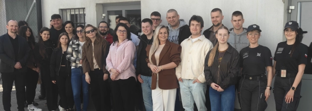 Studenci bezpieczeństwa z wizytą w Zakładzie Karnym w Sieradzu