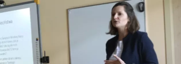 Dziekan filologii obcej z wykładem metodycznym w Kleszczowie