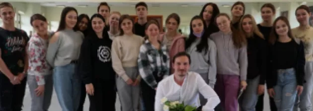 Kierownik baletu Teatru Wielkiego z wizytą w Akademii