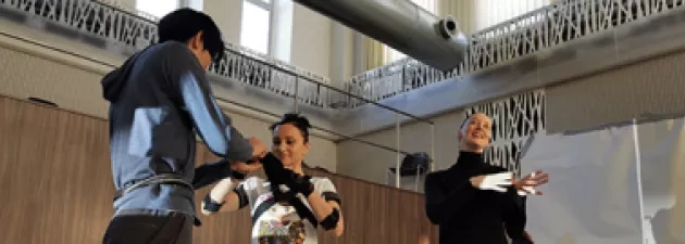 Studenci grafiki na warsztatach VR i MR w choreografii z mistrzami nowoczesnych technologii