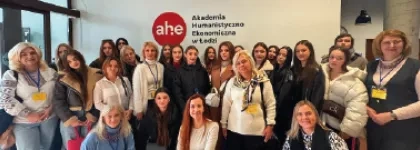 Studenci z Lwowskiego Kolegium Kultury i Sztuki z wizytą w AHE