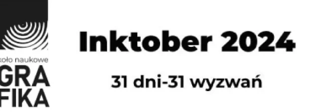 Wyzwanie Inktober przygotowane przez Koło Naukowe grafiki 