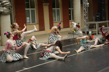 Studenci studiów tanecznych w AHE w Łodzi 
