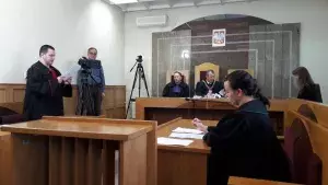 Symulacja rozprawy sądowej w wykonaniu studentów AHE Łódź