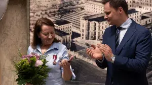 Wręczenie odznaczeń i medali dla dydaktyków AHE w Łodzi
