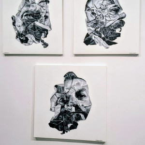 Cykl obrazów Bartłomieja Jarmolińskiego na jubileuszowej wystawie 100-lecia Miejskiej Galerii Sztuki w Łodzi