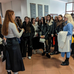 Studenci z Lwowskiego Kolegium Kultury i Sztuki z wizytą w AHE