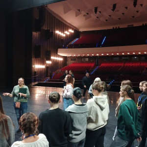 Studenci z Lwowskiego Kolegium Kultury i Sztuki z wizytą w AHE