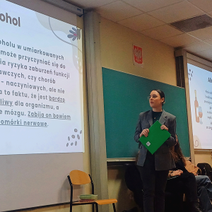 Studentki psychologii dla Uniwersytetu Trzeciego Wieku AHE w Łodzi