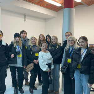 Studenci z Lwowskiego Kolegium Kultury i Sztuki z wizytą w AHE