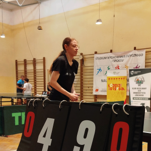 Julia Chmielecka zdobywa brąz na Wojewódzkich Igrzyskach Studentów w Tenisie Stołowym