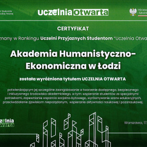 2nd place in the ‘Open University 2025’ ranking