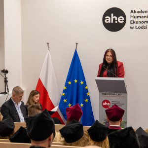 Maja Ciepłuch, przewodnicząca samorządu AHE w Łodzi