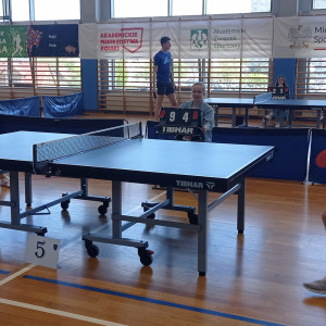 Drużyna KU AZS AHE Łódź na Akademickich Mistrzostwach Polski w tenisie stołowym