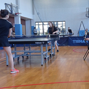 Drużyna KU AZS AHE Łódź na Akademickich Mistrzostwach Polski w tenisie stołowym