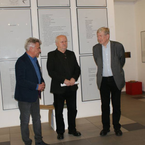 Prof. Andrzej de Lazari Rektor AHE, prof. Andrzej Marian Bartczak oraz dr hab. prof. AHE Włodzimierz Stelmaszczyk