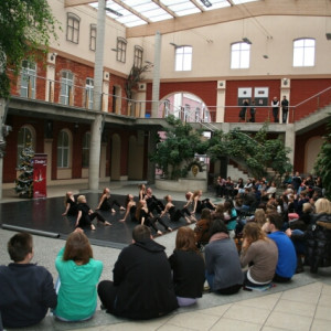 Występ artystyczny w Patio w AHE w Łodzi