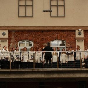 Akademicki Chór Politechniki Łódzkiej pod dyrekcją prof. Jerzego Rachubińskiego 