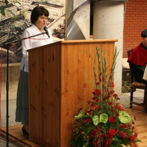 Wystąpienie Anny Koludo przedstawicielki Łódzkiego Centrum Doskonalenia Nauczycieli i Kształcenia Praktycznego