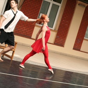 Studenci AHE podczas występu 