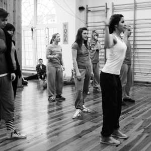 Studenci II roku kierunku Taniec w AHE w Łodzi 