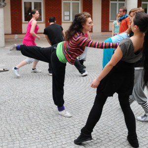Występ studentów AHE w Patio 