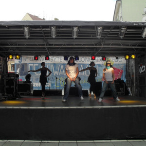 Występ tancerzy w Zielonej Górze