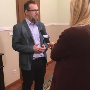 Dr Andrzej Zbonikowski w TVP- Łódź