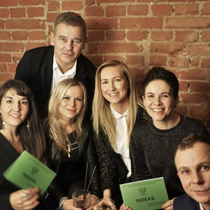 Jacek Grudzień oraz jego studenci