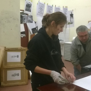 Grafika artystyczna AHE w Domu Literatury