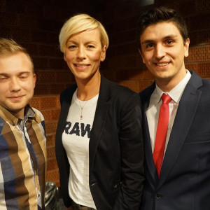 Studenci AHE z Anitą Werner