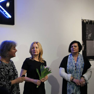 Wystawa prodziekan kierunku grafika w Akademii Sztuk Pięknych