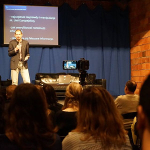 Piotr Wolski, attaché prasowy w Biurze Kontaktowym UE gościem Akademii