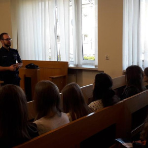 Symulacja rozprawy sądowej w wykonaniu studentów AHE Łódź