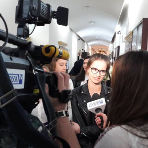 Symulacja rozprawy sądowej w wykonaniu studentów AHE Łódź