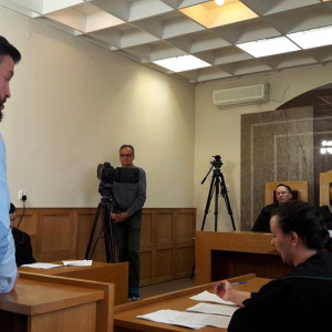 Symulacja rozprawy sądowej w wykonaniu studentów AHE Łódź