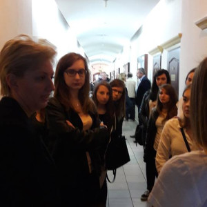 Symulacja rozprawy sądowej w wykonaniu studentów AHE Łódź