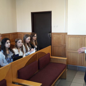 Symulacja rozprawy sądowej w wykonaniu studentów AHE Łódź