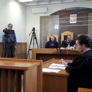 Symulacja rozprawy sądowej w wykonaniu studentów AHE Łódź