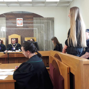 Symulacja rozprawy sądowej w wykonaniu studentów AHE Łódź