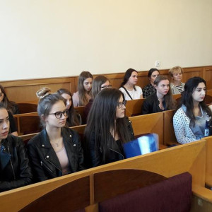 Symulacja rozprawy sądowej w wykonaniu studentów AHE Łódź