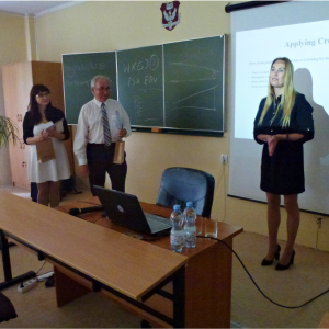 Wizyta prof. Grebskiego wraz z córką